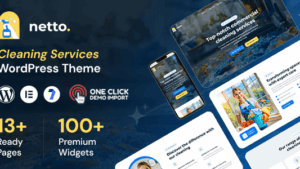 Netto (v1.0.1) Cleaning Company WordPress Theme