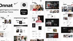Onnat (v1.0.3) Digital Agency & Creative WordPress Theme