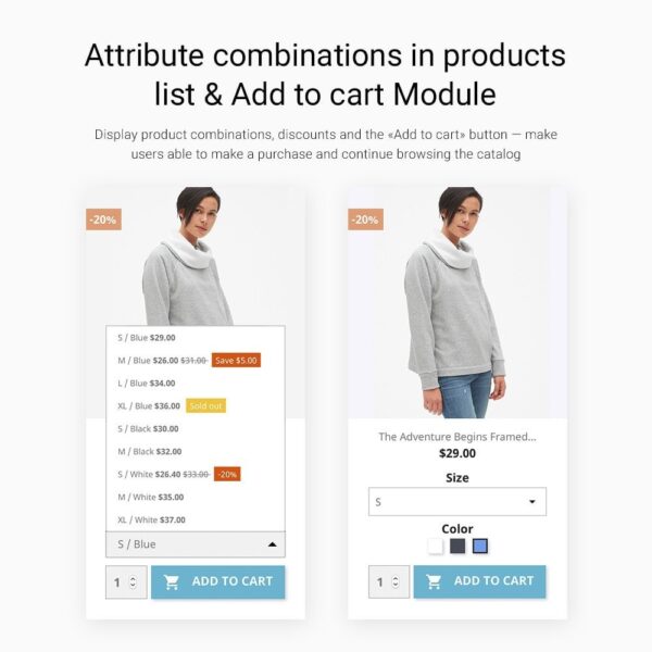 PrestaShop Show Attributes or Combinations in products list v2.2.15