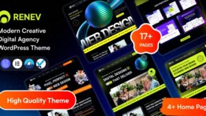 Renev (v1.0.1) Creative Digital Agency WordPress Theme