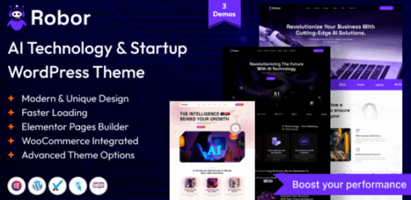 Robor (v1.0.0) AI and Automation Integration WordPress Theme