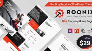 Roonix (v1.5) Roofing Services WordPress Theme