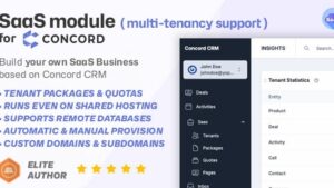 SaaS module for Concord v1.0 – Transform your CRM into a Powerful Multi-Tenancy Solution