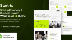 Startrix (v1.0.1) Startup Company & Business Growth FSE WordPress Theme