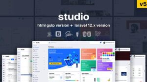 Studio v5.0 - HTML & Laravel 12.x Bootstrap 5 Admin Template