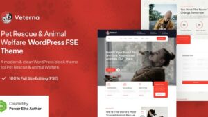 Veterna (v1.0.1) Pet Rescue & Animal Welfare FSE WordPress Theme