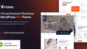 Virtable (v1.0.1) Virtual Assistant Business FSE WordPress Theme