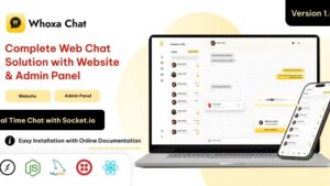 Whoxa Chat v1.0.8 – Chat Script | Web Whatsapp Clone | Nodejs chat Software | Chat Website | Group Chat