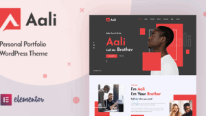 Aali (v1.0) Personal Portfolio WordPress Theme