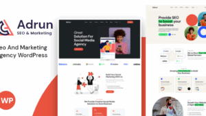 Adrun (v1.0.5) Seo & Marketing Agency WordPress Theme