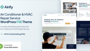 Airify v1.0.0 HVAC Repair Service FSE WordPress Theme