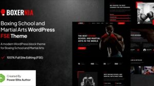 Boxernia v1.0.1 Boxing School & Martial Arts WP Theme
