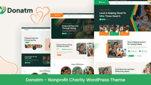 Donatm (v1.0.0) Nonprofit Charity WordPress Theme