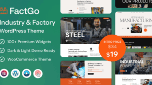FactGo (v1.0.3) Construction Factory & Industry WordPress Theme