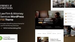 Firmly v1.0.0 Lawyer & Attorney FSE WordPress Theme