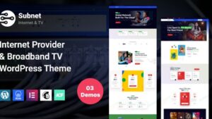 Internet Provider Broadband TV WordPress Theme v2.0.0