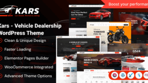 Kars (v1.0.0) Vehicle Dealership WordPress Theme