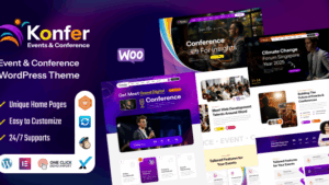 Konfer (v1.3) Conference and Event WordPress Theme