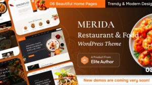 Merida v1.0.4 Restaurant & Food WordPress Theme