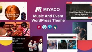 Miyaco v1.0.3 Music And Event WordPress Theme