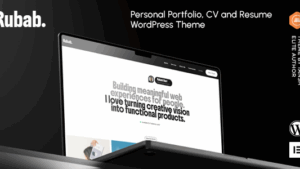 Rubab (v1.0.1) Personal Portfolio WordPress Theme