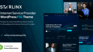 Starlinx (v1.0.1) Broadband & Internet WordPress Theme