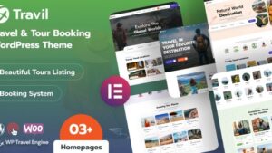 Travil v1.2.0 Travel & Tour Booking WordPress Theme