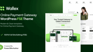 Wallex (v1.0.1) Online Payment Gateway WordPress Theme