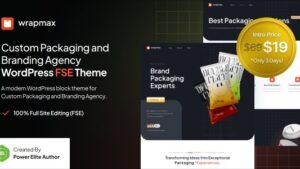 Wrapmax v1.0.0 Branding Agency FSE WordPress Theme