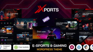 Xports (v1.0.0) eSports and Gaming WordPress Theme