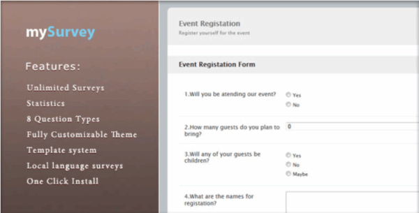 mySurvey v1.5 PHP Scripts