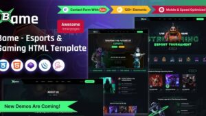 Bame v1.0 - Esports & Gaming HTML Template