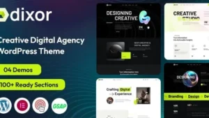 Dixor Creative Digital Agency WordPres Theme