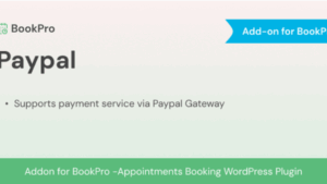 PayPal Payments Standard Add-on for BookPro Plugin v1.0.0