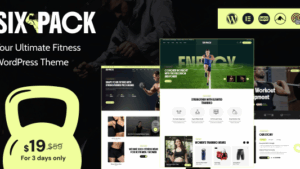 SixPack (v1.0.1) Gym WordPress Theme 