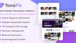 TonaPik v1.0.0 – Multi Vendor Microstock Platform