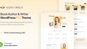 Aleesa (v1.0.1) Book Author & Writer Gutenverse WP Theme