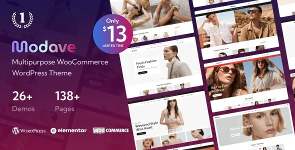 Modave (v2.1) Multipurpose WooCommerce WordPress Theme