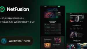 NetFusion v1.0.0 AI Powered Startup & Technology WordPr