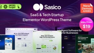Sasico - SaaS & Tech Startup WordPress Theme