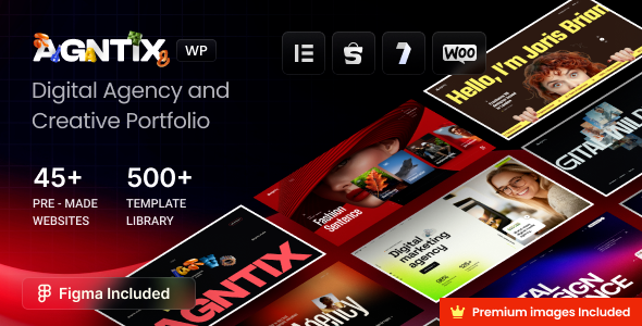 Agntix (v1.0.5) Digital Agency & Creative Portfolio WordPress Theme