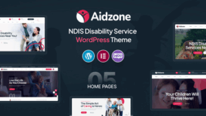 Aidzone (v1.0) NDIS Disability Service WordPress Theme