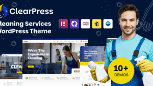 ClearPress (v1.0.0) Cleaning Services WordPress Theme