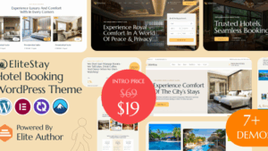 EliteStay (v1.0.1) Hotel Booking WordPress Theme