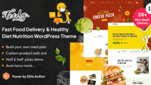 Feedy (v2.0.9) Healthy Fast Food Delivery and Diet Nutrition WordPress Theme