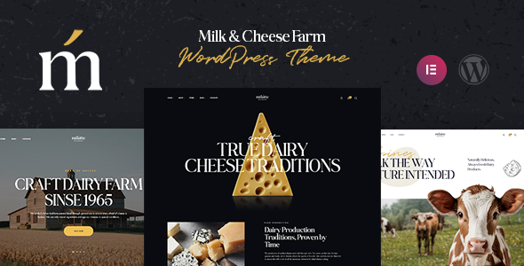 Milatte (v1.0.1) Milk & Dairy Farm WordPress Theme