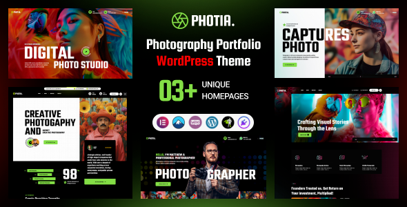 Photia (v1.0.0) Photography Portfolio WordPress Theme