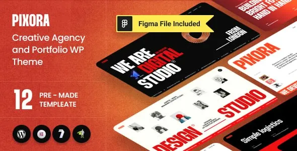 Pixora (v1.0.1) Creative Agency & Portfolio WordPress Theme