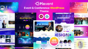 Pixvent (v1.1) Event and Conference WordPress Theme