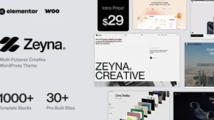 Zeyna (v1.0.2) Multi-Purpose Creative WordPress Theme
